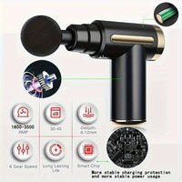 Hollow Deep Relief Mini Massage Gun — 6-Speed Compact Muscle Massager for Deep Tissue Recovery