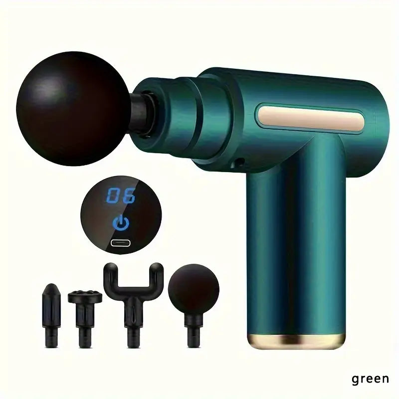 Hollow Deep Relief Mini Massage Gun — 6-Speed Compact Muscle Massager for Deep Tissue Recovery